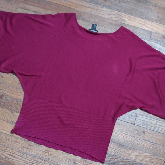 Lane Bryant Burgandy Knit Kimono Sleeve Sweater Size 14/16 LAST CHANCE - Picture 6 of 6